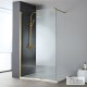 DEVON IWIS WALK-IN, ΚΑΜΠΙΝΑ ΣΤΑΘΕΡΟ ΚΡΥΣΤΑΛΛΟ, CLEAN GLASS, BRONZE BRUSHED PVD, 80 (76-78) CM, ΎΨΟΣ: 2 M, IW 80C-211