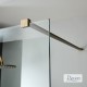 DEVON IWIS WALK-IN, ΚΑΜΠΙΝΑ ΣΤΑΘΕΡΟ ΚΡΥΣΤΑΛΛΟ, CLEAN GLASS, (5 ΔΙΑΣΤΑΣΕΙΣ), BRONZE BRUSHED PVD, 100(96-98), Ύψος: 2 M, IW 100C-221