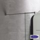 DEVON IWIS WALK-IN, ΚΑΜΠΙΝΑ ΣΤΑΘΕΡΟ ΚΡΥΣΤΑΛΛΟ, CLEAN GLASS, WHITE MATT, 100 (97-99), ΎΨΟΣ: 200 CM, IW 100C-300