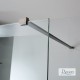 DEVON IWIS WALK-IN, ΚΑΜΠΙΝΑ ΣΤΑΘΕΡΟ ΚΡΥΣΤΑΛΛΟ, CLEAN GLASS, BLACK BRUSHED PVD, 100 (96-98), ΎΨΟΣ: 200 CM, IW 100C-411