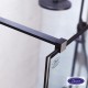 DEVON IWIS DECOR WALK-IN, ΚΑΜΠΙΝΑ ΣΤΑΘΕΡΟ ΚΡΥΣΤΑΛΛΟ, CLEAN GLASS, BLACK MATT, 90 (87-89), ΎΨΟΣ: 200 CM, IW 90DC-400