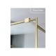 DEVON IWIS FLUTED WALK-IN, ΚΑΜΠΙΝΑ ΣΤΑΘΕΡΟ ΚΡΥΣΤΑΛΛΟ, CLEAN GLASS, GOLD BRUSHED PVD,  70 (66-68), ΥΨΟΣ: 2m,  IW 70FC-211