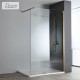DEVON IWIS WALK-IN, ΚΑΜΠΙΝΑ ΣΤΑΘΕΡΟ ΚΡΥΣΤΑΛΛΟ, CLEAN GLASS, BRONZE BRUSHED PVD, 80 (76-78) cm, Ύψος: 220 cm, IWH 80C-221