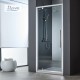DEVON FLOW PIVOT, ΚΑΜΠΙΝΑ ΝΤΟΥΖΙΕΡΑΣ ΜΕ 1 ΑΝΟΙΓΟΜΕΝΟ, CHROME, 70 (67-71) CM, ΥΨΟΣ: 195 CM, PF 70C-100