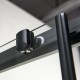 DEVON FLOW SLIDER 2+2, ΚΑΜΠΙΝΑ 2 ΣΤΑΘΕΡΑ ΚΑΙ 2 ΣΥΡΟΜΕΝΑ, CLEAN GLASS, BLACK MATT, 160 (157-161) CM, ΎΨΟΣ: 195 CM, SL2F 160C-400