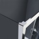 DEVON FLOW SLIDER 2+2, ΚΑΜΠΙΝΑ ΣΤΑΘΕΡΟ ΚΡΥΣΤΑΛΛΟ, CLEAN GLASS, CHROME, 160x195 CM, SLF2F 160C-100
