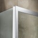 DEVON FLOW SLIDER 1+1, ΚΑΜΠΙΝΑ 1 ΣΤΑΘΕΡΟ ΚΑΙ 1 ΣΥΡΟΜΕΝΟ, CLEAN GLASS, CHROME, 110 (107-111) CM, ΎΨΟΣ: 195 CM, SLT 110C-100