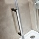 DEVON FLOW SLIDER 1+1, ΚΑΜΠΙΝΑ 1 ΣΤΑΘΕΡΟ ΚΑΙ 1 ΣΥΡΟΜΕΝΟ, CLEAN GLASS, CHROME, 110 (107-111) CM, ΎΨΟΣ: 195 CM, SLT 110C-100