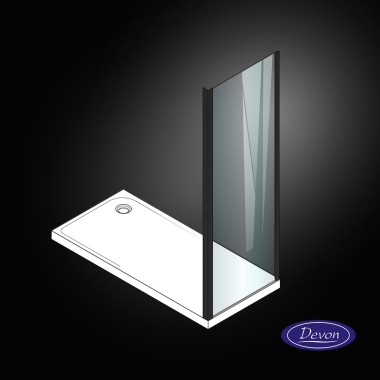 DEVON NOXX SIDE PANEL, 70 (67-69) CM, ΎΨΟΣ: 200 CM, BLACK MATT, SPF 70C-400