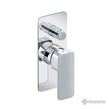 EURORAMA QUADRA ΜΙΚΤΗΣ ΕΝΤΟΙΧΙΣΜΟΥ 2 ΕΞΟΔΩΝ, CHROME, 144030SL-100