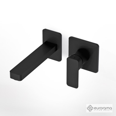 EURORAMA ΜΠΑΤΑΡΙΑ ΝΙΠΤΗΡΟΣ ΕΝΤΟΙΧΙΣΜΟΥ 2 ΕΞΟΔΩΝ, BLACK MATT, 
