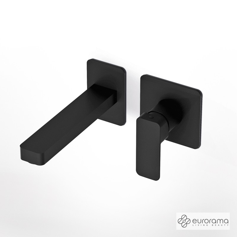 EURORAMA ΜΠΑΤΑΡΙΑ ΝΙΠΤΗΡΟΣ ΕΝΤΟΙΧΙΣΜΟΥ 2 ΕΞΟΔΩΝ, BLACK MATT, 