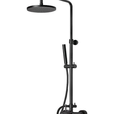 EURORAMA TONDA ΒΕΡΓΑ ΝΤΟΥΖ ΜΕ ΣΤΡΟΓΓΥΛΗ ΚΕΦΑΛΗ 2 Εξόδων BLACK MATT, 145065-400