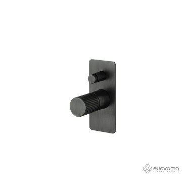 EURORAMA OSO ΜΙΚΤΗΣ ΕΝΤΟΙΧΙΣΜΟΥ 2 ΕΞΟΔΩΝ, BLACK BRUSHED, 178030SL-410