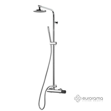  EURORAMA OSO SHOWER COLUMN WITH FIXED HEIGHT CHROME BATTERY