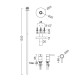 EURORAMA ΡΟΥΞΟΥΝΙ ΝΙΠΤΗΡΟΣ ΟΡΟΦΗΣ, INOX FINISH, R6826-110 + R5309-110