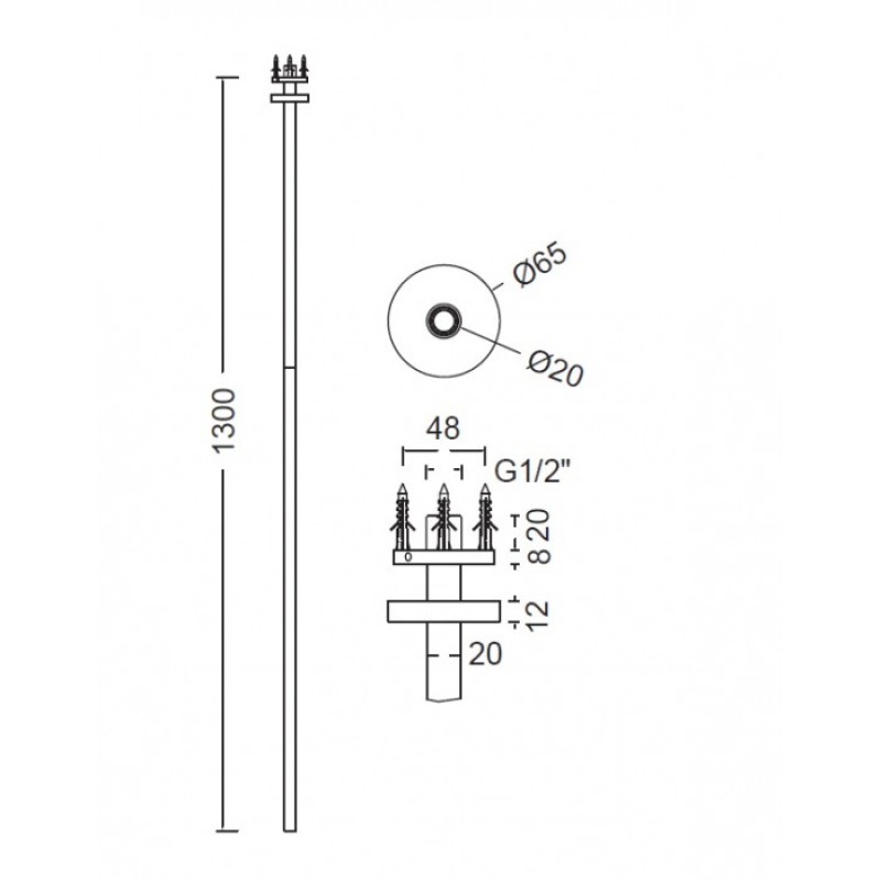 EURORAMA ΡΟΥΞΟΥΝΙ ΝΙΠΤΗΡΟΣ ΟΡΟΦΗΣ, BLACK MATT, R6826-400 + R5309-400.