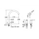EURORAMA ΡΟΥΞΟΥΝΙ ΝΙΠΤΗΡΟΣ ΟΡΟΦΗΣ, INOX FINISH, R6830-110 + R5309-110