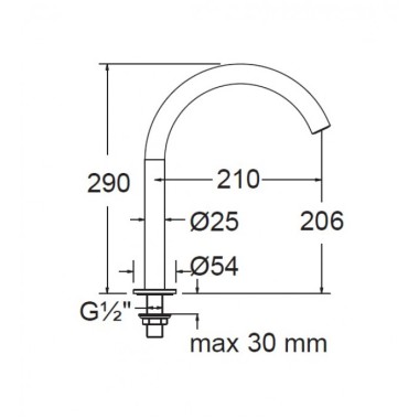 EURORAMA ΣΤΟΜΙΟ ΝΙΠΤΗΡΟΣ BLACK BRUSHED, R6830-410 + R5309-410