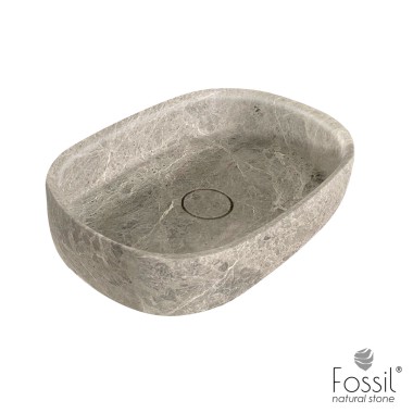 FOSSIL DUNE ΕΠΙΤΡΑΠΕΖΙΟΣ ΝΙΠΤΗΡΑΣ ΑΠΟ ΦΥΣΙΚΟ ΜΑΡΜΑΡΟ, Tundra Grey, DSB 55-423