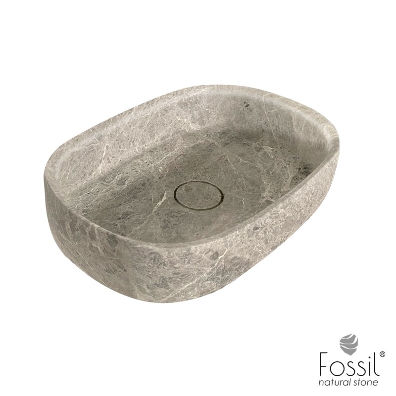 FOSSIL DUNE ΕΠΙΤΡΑΠΕΖΙΟΣ ΝΙΠΤΗΡΑΣ ΑΠΟ ΦΥΣΙΚΟ ΜΑΡΜΑΡΟ, Tundra Grey, DSB 55-423