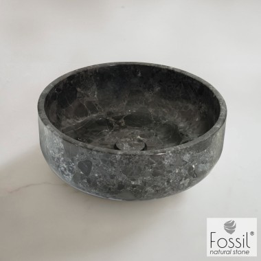 FOSSIL THALO ΕΠΙΔΑΠΕΔΙΟΣ ΝΙΠΤΗΡΑΣ ΑΠΟ ΦΥΣΙΚΟ ΜΑΡΜΑΡΟ, 39 CM, Breccia Grey, DR 39-425