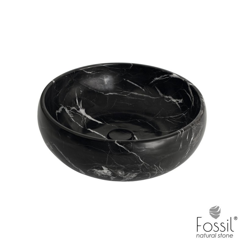 FOSSIL ARLO ΕΠΙΔΑΠΕΔΙΟΣ ΝΙΠΤΗΡΑΣ ΑΠΟ ΦΥΣΙΚΟ ΜΑΡΜΑΡΟ, MARQUINA NERO, DB 42-400