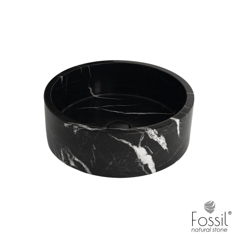 FOSSIL LUNO ΕΠΙΔΑΠΕΔΙΟΣ ΝΙΠΤΗΡΑΣ ΑΠΟ ΦΥΣΙΚΟ ΜΑΡΜΑΡΟ, MARQUINA NERO, DC 42-400