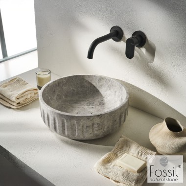 FOSSIL ORIN ΕΠΙΔΑΠΕΔΙΟΣ ΝΙΠΤΗΡΑΣ ΑΠΟ ΦΥΣΙΚΟ ΜΑΡΜΑΡΟ,TUNDRA GREY, 39 CM, DF 39-300