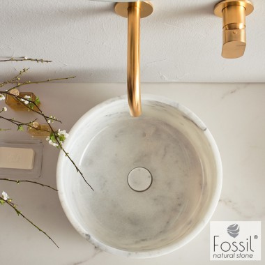 FOSSIL THALO ΕΠΙΔΑΠΕΔΙΟΣ ΝΙΠΤΗΡΑΣ ΑΠΟ ΦΥΣΙΚΟ ΜΑΡΜΑΡΟ, (4 ΧΡΩΜΑΤΑ), DR 33-xxx