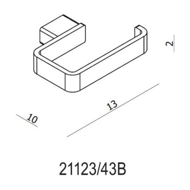 LANGBERGER SERIES 123 ΕΠΙΤΟΙΧΙΑ ΜΕΤΑΛΛΙΚΗ ΧΑΡΤΟΘΗΚΗ ΜΕ ΒΙΔΕΣ CHROME, 21123-43B