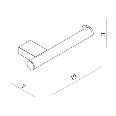 LANGBERGER SERIES 280 ΕΠΙΤΟΙΧΙΑ ΜΕΤΑΛΛΙΚΗ ΧΑΡΤΟΘΗΚΗ ΜΕ ΒΙΔΕΣ CHROME 