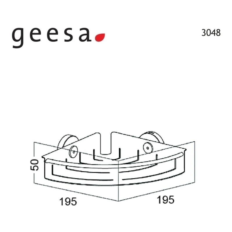 GEESA BY TIGER ΜΕΤΑΛΛΙΚΗ ΓΩΝΙΑΚΗ ΜΠΟΥΚΑΛΟΘΗΚΗ ΜΕ ΒΙΔΕΣ CHROME 