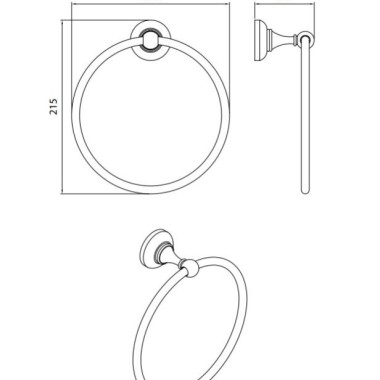 PERFORMA DESIGN VICTORIA ΜΕΤΑΛΛΙΚΗ ΠΕΤΣΕΤΟΚΡΕΜΑΣΤΡΑ ΜΠΑΝΙΟΥ ΚΡΙΚΟΣ ΜΟΝΗ BRONZE 