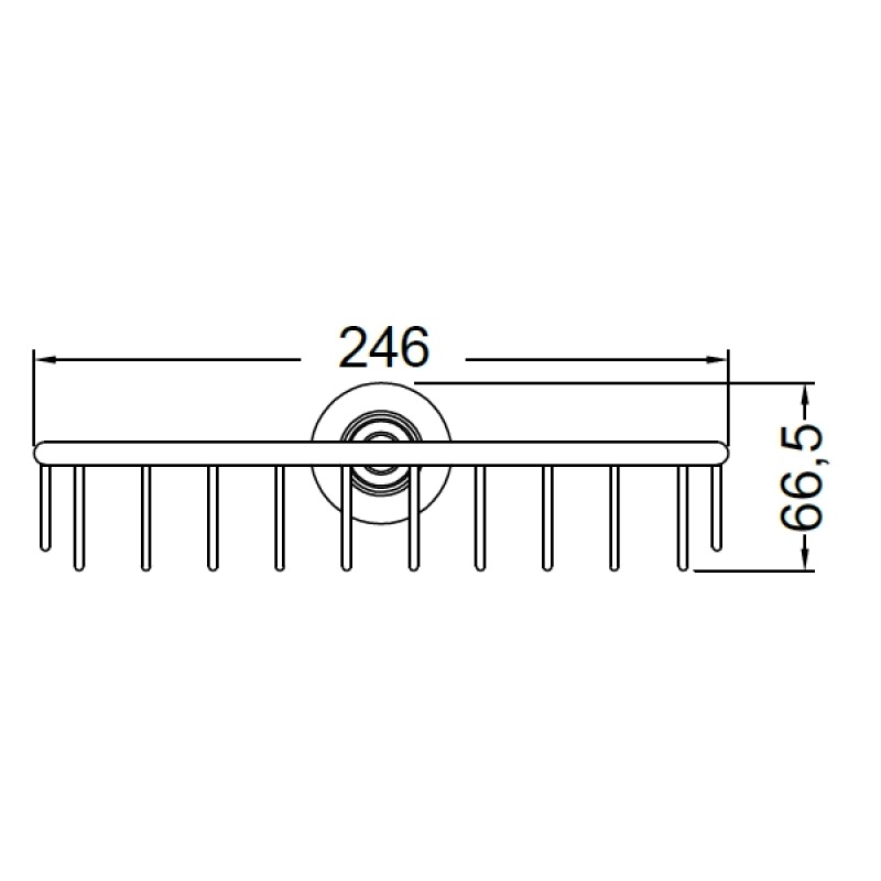 PERFORMA DESIGN VICTORIA ΕΠΙΤΟΙΧΙΑ ΜΕΤΑΛΛΙΚΗ ΣΠΟΓΓΟΘΗΚΗ-ΜΠΟΥΚΑΛΟΘΗΚΗ CHROME 