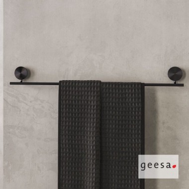GEESA OPAL ΕΠΙΤΟΙΧΙΑ ΜΕΤΑΛΛΙΚΗ ΠΕΤΣΕΤΟΚΡΕΜΑΣΤΡΑ ΜΠΑΝΙΟΥ BLACK BRUSHED, 7207/60-411