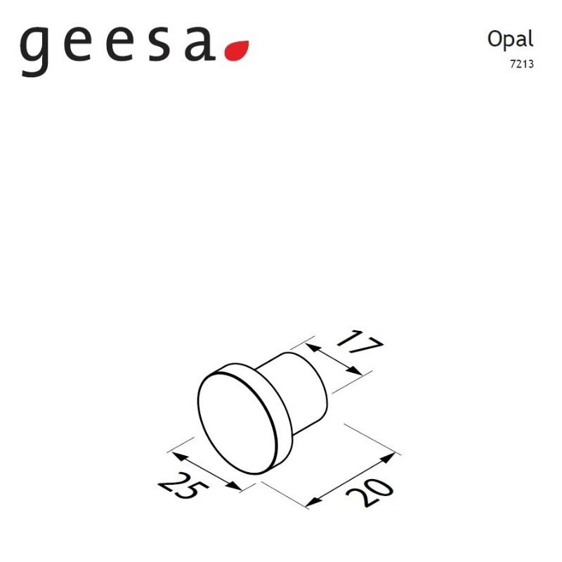 GEESA OPAL ΕΠΙΤΟΙΧΟ ΜΕΤΑΛΛΙΚΟ ΑΓΚΙΣΤΡΟ ΜΠΑΝΙΟΥ CHROME 