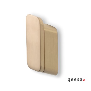  GEESA SHIFT METAL BATHROOM HOOK ONLY WITH GOLD BRUSHED SCREWS
