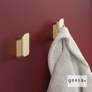 GEESA SHIFT ΜΕΤΑΛΛΙΚΟ ΑΓΚΙΣΤΡΟ ΜΠΑΝΙΟΥ ΜΕ ΒΙΔΕΣ GOLD BRUSHED, 9967-201