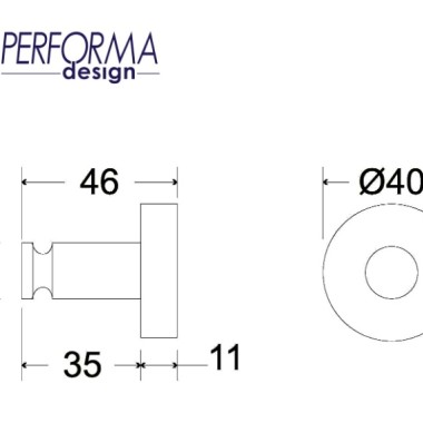 PERFORMA DESIGN WISH ΜΕΤΑΛΛΙΚΟ ΑΓΚΙΣΤΡΟ ΜΠΑΝΙΟΥ ΜΟΝΟ BRONZE BRUSHED