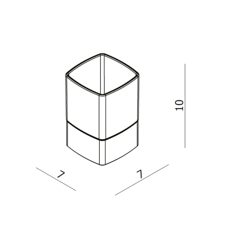 LANGBERGER SERIES 123 ΚΡΥΣΤΑΛΛΙΝΗ ΕΠΙΚΑΘΗΜΕΝΗ ΠΟΤΗΡΟΘΗΚΗ CHROME 