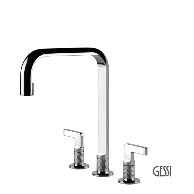 GESSI INCISO ΜΠΑΤΑΡΙΑ ΚΟΥΖΙΝΑΣ 3 ΟΠΩΝ CHROME 