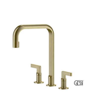 GESSI INCISO ΜΠΑΤΑΡΙΑ ΚΟΥΖΙΝΑΣ 3 ΟΠΩΝ BRASS BRUSHED PVD 