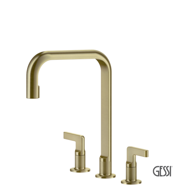 GESSI INCISO ΜΠΑΤΑΡΙΑ ΚΟΥΖΙΝΑΣ 3 ΟΠΩΝ BRASS BRUSHED PVD 