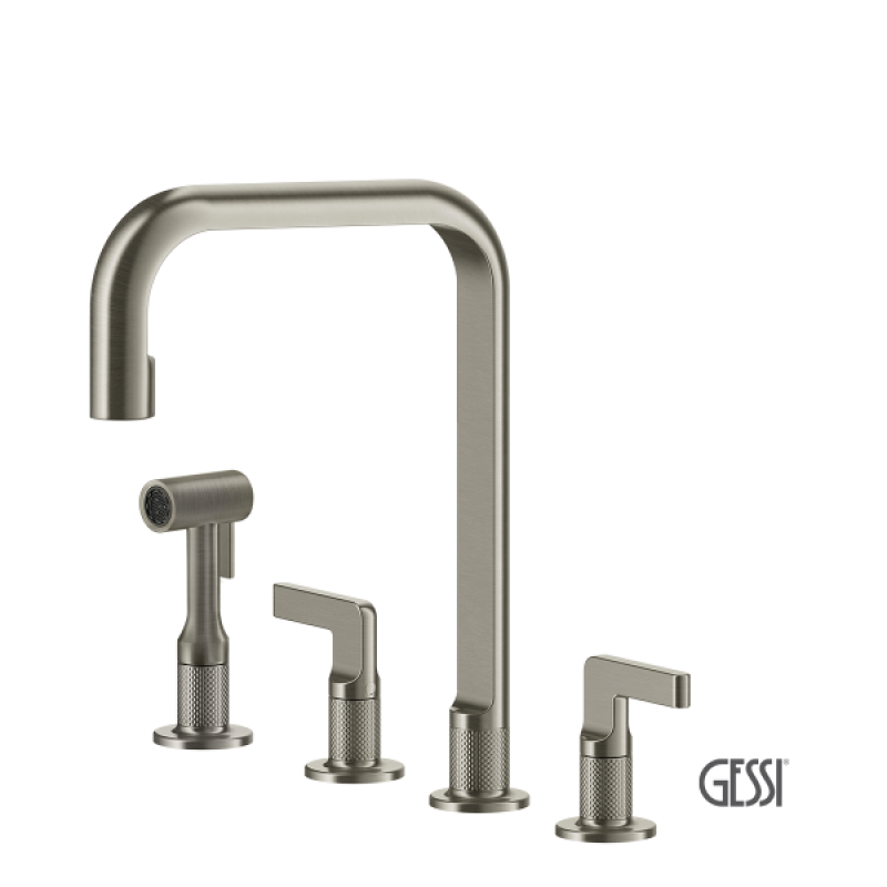 GESSI INCISO ΜΠΑΤΑΡΙΑ ΚΟΥΖΙΝΑΣ 4 ΟΠΩΝ INOX FINISH