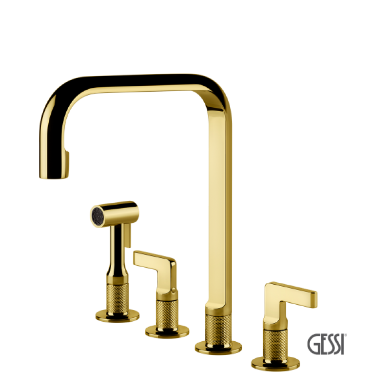 GESSI INCISO ΜΠΑΤΑΡΙΑ ΚΟΥΖΙΝΑΣ 4 ΟΠΩΝ GOLD PVD 