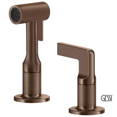 GESSI INCISO ΜΠΑΤΑΡΙΑ ΚΟΥΖΙΝΑΣ 4 ΟΠΩΝ COPPER BRUSHED PVD 