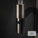 GESSI MESH ΜΠΑΤΑΡΙΑ ΕΛΑΤΗΡΙΟΥ ΝΕΡΟΧΥΤΗ INOX FINISH/BLACK MATT 