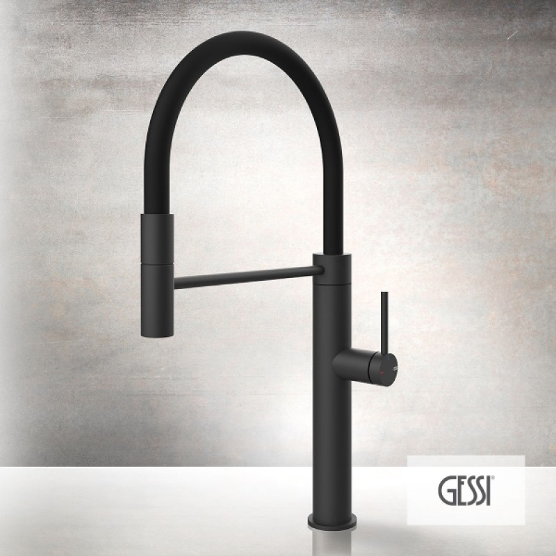 GESSI ΜΠΑΤΑΡΙΑ ΚΟΥΖΙΝΑΣ MATTE BLACK 60010-299