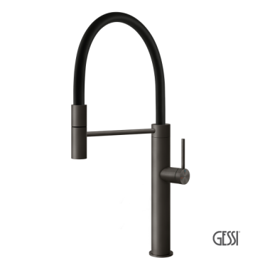 GESSI ΜΠΑΤΑΡΙΑ ΚΟΥΖΙΝΑΣ BLACK METAL BRUSHED PVD 60010-707